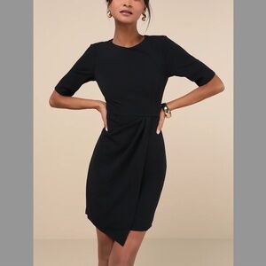 Westwood Black Half Sleeve Sheath Dress
